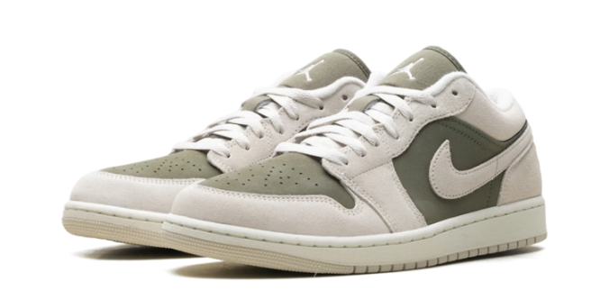 Air Jordan 1 Low SE Medium Olive Sail | Olive Interlude