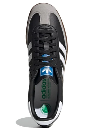 adidas Samba Vegan Black White Brown H01878 | Contrast in Motion