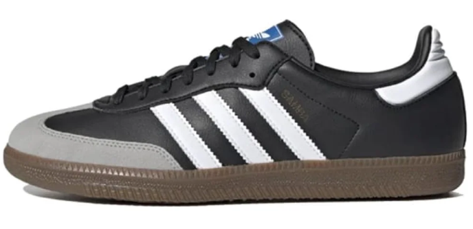 adidas Samba Vegan Black White Brown H01878 | Contrast in Motion